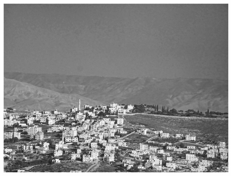 Blick von Betlehem ueber das Jordantal in Richtung Jordanien