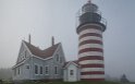 West Quoddy Head Lighthouse in der Nähe von Lubec, der östlichste Punkt der USA