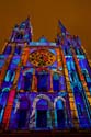 Kathedrale von Chartres zur Nacht in Illumination Kopie