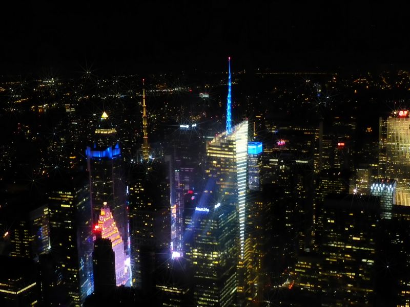 Naechtlicher Blick vom Empire State Building P1000552