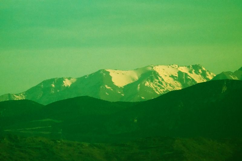 Beschneite Berge in GR(0001)